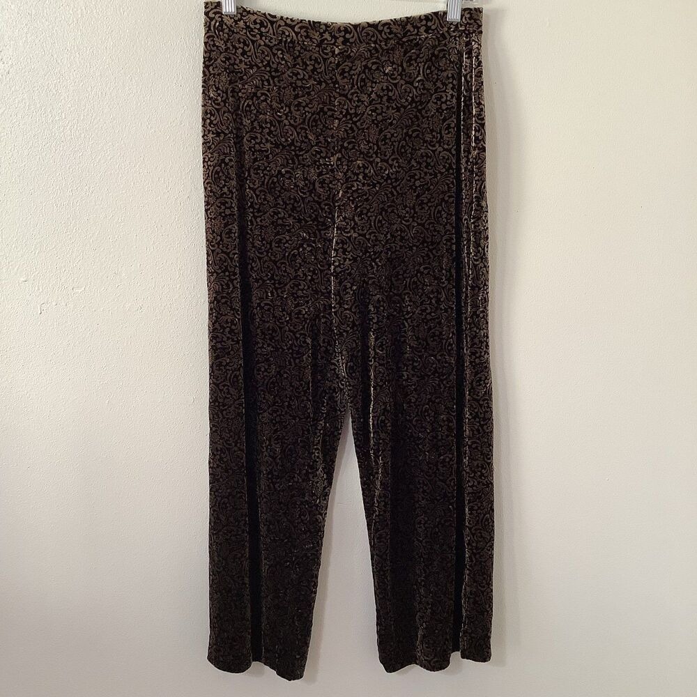 Vintage Velvet Pants Small Wide Leg Whimsigoth Witchy Gothic Artsy Bohemian Boho